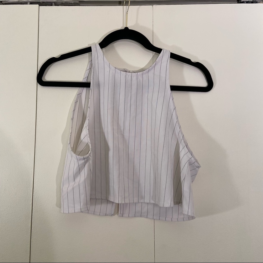 American Apparel white crop top